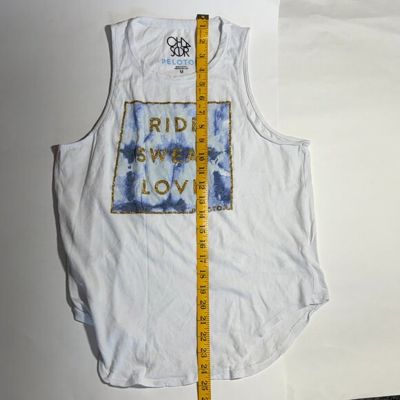Chaser x Peloton “Ride, Swear, Love” Tank – White – Size Medium - Picture 8 of 9